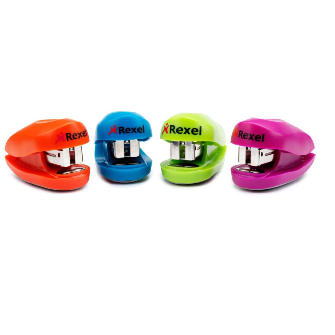 Agrafeuse mini Buddy Rexel couleurs assorties