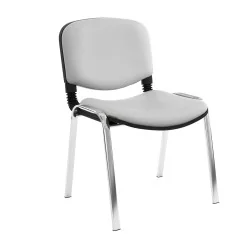 Chaise Iso structure Chromé sans accoudoirs