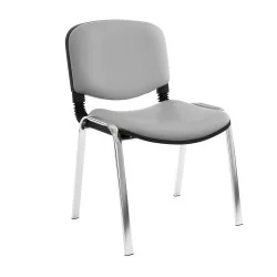 Chaise Iso structure Chromé sans accoudoirs