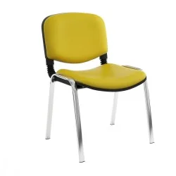 Chaise Iso structure Chromé sans accoudoirs