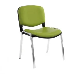 Chaise Iso structure Chromé sans accoudoirs