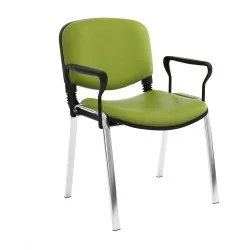 Chaise Iso structure Chromé avec accoudoirs