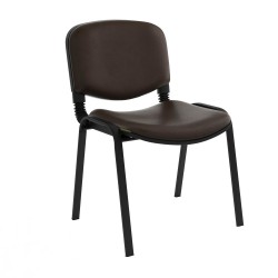 Chaise Iso structure Noir sans accoudoirs 