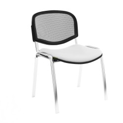 Chaise Isonet Mesh Chromé sans accoudoirs