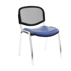 Chaise Isonet Mesh Chromé sans accoudoirs