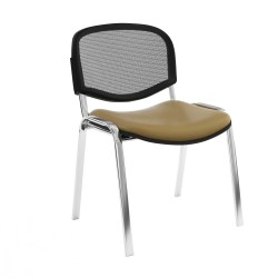 Chaise Isonet Mesh Chromé sans accoudoirs