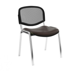 Chaise Isonet Mesh Chromé sans accoudoirs