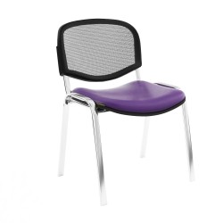 Chaise Isonet Mesh Chromé sans accoudoirs