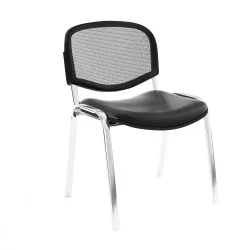 Chaise Isonet Mesh Chromé sans accoudoirs