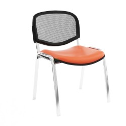 Chaise Isonet Mesh Chromé sans accoudoirs