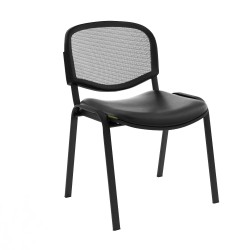 Chaise Isonet Mesh Noir sans accoudoirs