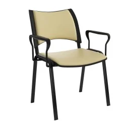 Chaise Smart Structure Noir avec Accoudoirs