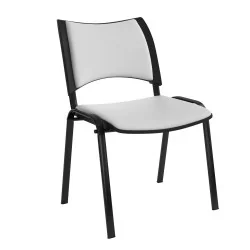 Chaise Smart structure Noir dossier et Assise Tapisse sans accoudoirs