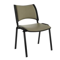 Chaise Smart structure Noir dossier et Assise Tapisse sans accoudoirs