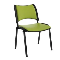 Chaise Smart structure Noir dossier et Assise Tapisse sans accoudoirs