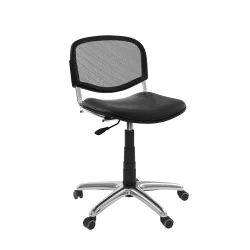 Siège Isonet Mesh Noir sans accoudoirs socle Chromé