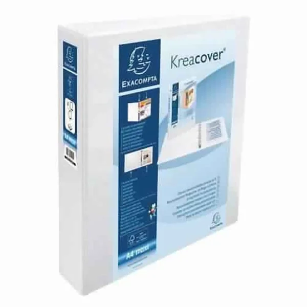 Classeur 4 Anneaux personnalisable Exacompta en PVC Dos 90