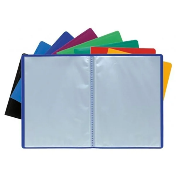 Porte documents Exacompta A4 polypropylène 100 vues couleurs assortie