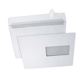 La Couronne - 500 Enveloppes DL 110 x 220 mm - 80 gr - sans fenêtre - blanc  - bande auto-adhésive Pas Cher | Bureau Vallée
