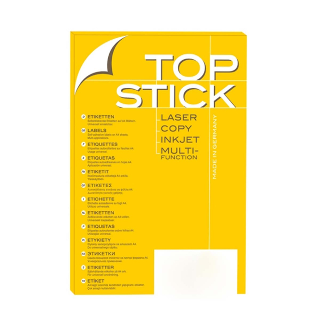 Etiquette Top stick 70 x 42.3 mm (A4/21) Paquet de 100 - Talos