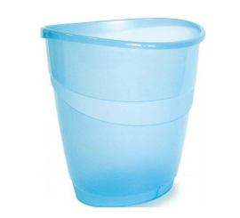 Corbeille à papier Arda transparent bleu 16 litre 