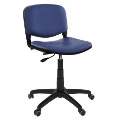 Siège Iso tournant roulant sans accoudoirs socle Noir