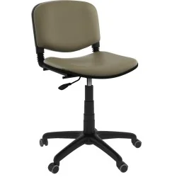 Siège Iso tournant roulant sans accoudoirs socle Noir