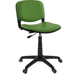 Siège Iso tournant roulant sans accoudoirs socle Noir