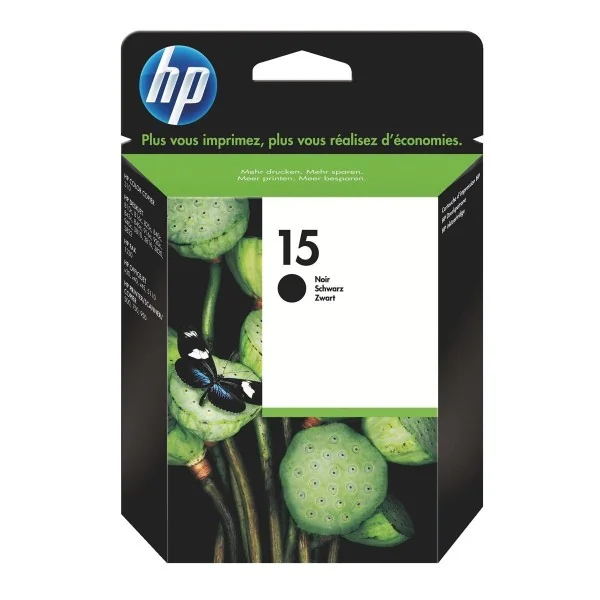 Cartouche HP 15 noire pour imprimante jet d'encre