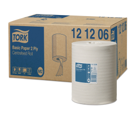 Tork Papier d'Essuyage basic 2 plis bobine à dévidage central M2 Maxi