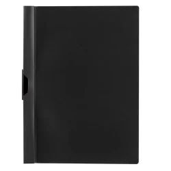 Chemise a clip A4 noir bande couleurs assorties