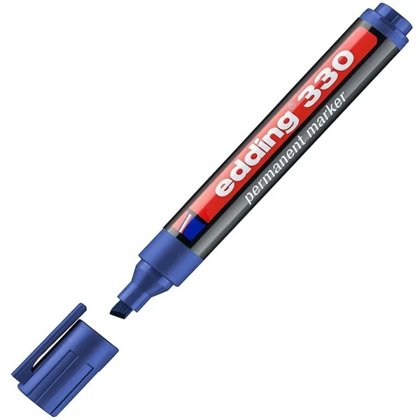 Marqueur permanant Bleu Edding 330