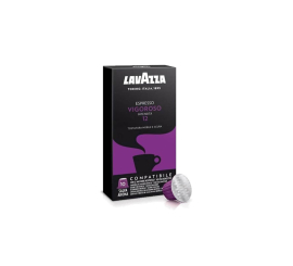 Capsule à café LAVAZZA compatible NEspresso Vigoroso paquet de-10