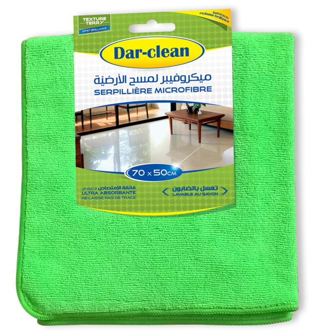 Microfibre nettoyage vitre Dar-clean 35*35 bleu - Talos