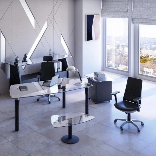 Bureau Elégance Gm  socle noir