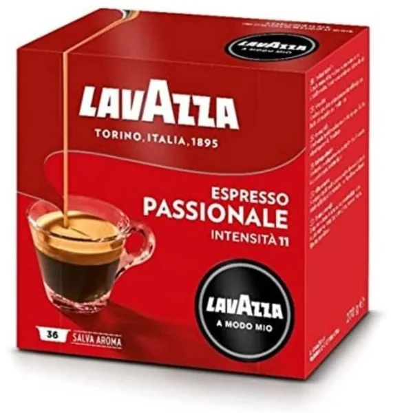 Paquet de 36 Capsules à café LAVAZZA A Modo Mio Espresso Passionale