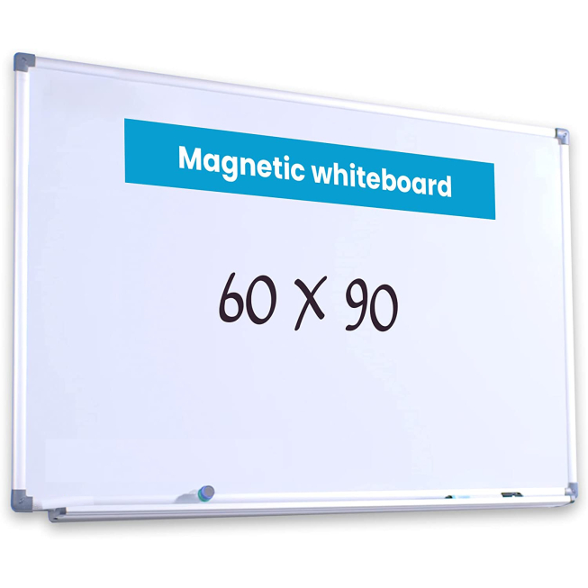 Film magnétique pour tableau blanc 60 x 100 cm, autocollant, blanc