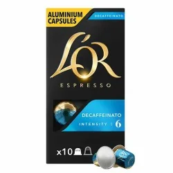 PAQUET DE 10 CAPSULES COMPLATIBLE NESPRESSO L'OR DECAFFINATO 6