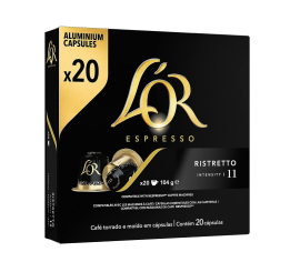 PAQUET DE 20 CAPSULES CAFE L'OR COMP NESPRESSO RISTRETO 11