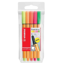 POCHETTE 5 MINI STYLOS FINELINER STABILO POINT 88 COULEURS ASSORTIES