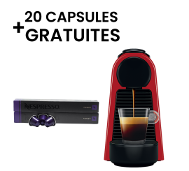 MACHINE A CAFE NESPRESSO MINI ESSENZA Original ®+ 20 CAPSULES NESPRES