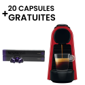 MACHINE A CAFE NESPRESSO MINI ESSENZA + 20 CAPSULES NESPRESSO GRATUIT