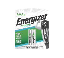 2XPILES AAA ENERGIZER 1.2V 800MAH RECHARGE EXTREME NH12E