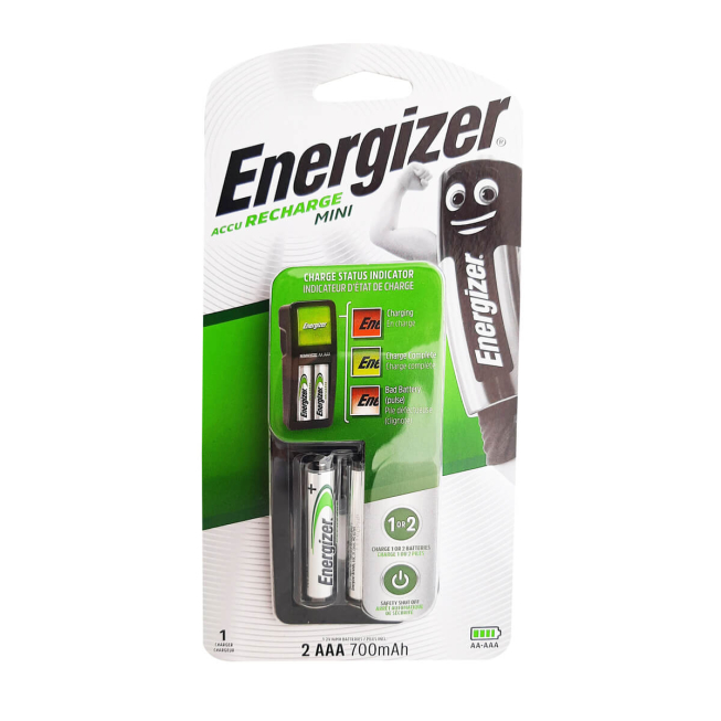 MINI CHARGEUR ENERGIZER 2AAA 700MAH 