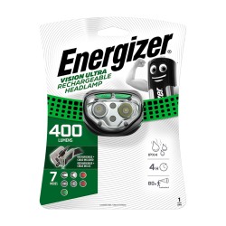 LAMPE FRONTALE ENERGIZER RECHARGEABLE ULTRA VISION 400 LUMENS HDFRLP