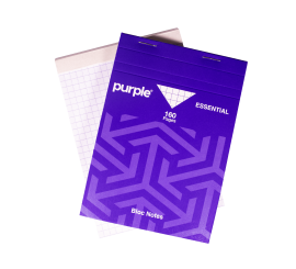 BLOC NOTE A7 160 PAGES PURPLE