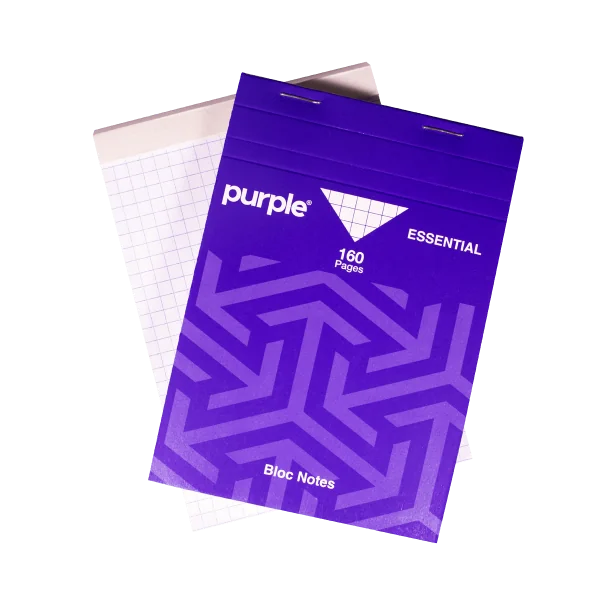 BLOC NOTE A7 160 PAGES PURPLE