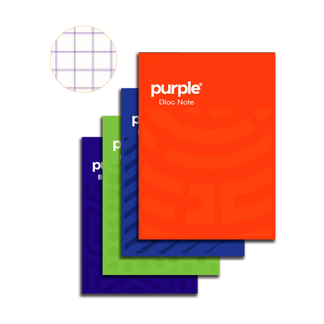 BLOC NOTE A5 100 PAGES PURPLE