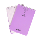 BLOC NOTE PURPLE WIRO 160 PAGES A7 COULEURS PASTELS 