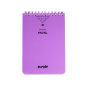 BLOC NOTE PURPLE WIRO 160 PAGES A7 COULEURS PASTELS 